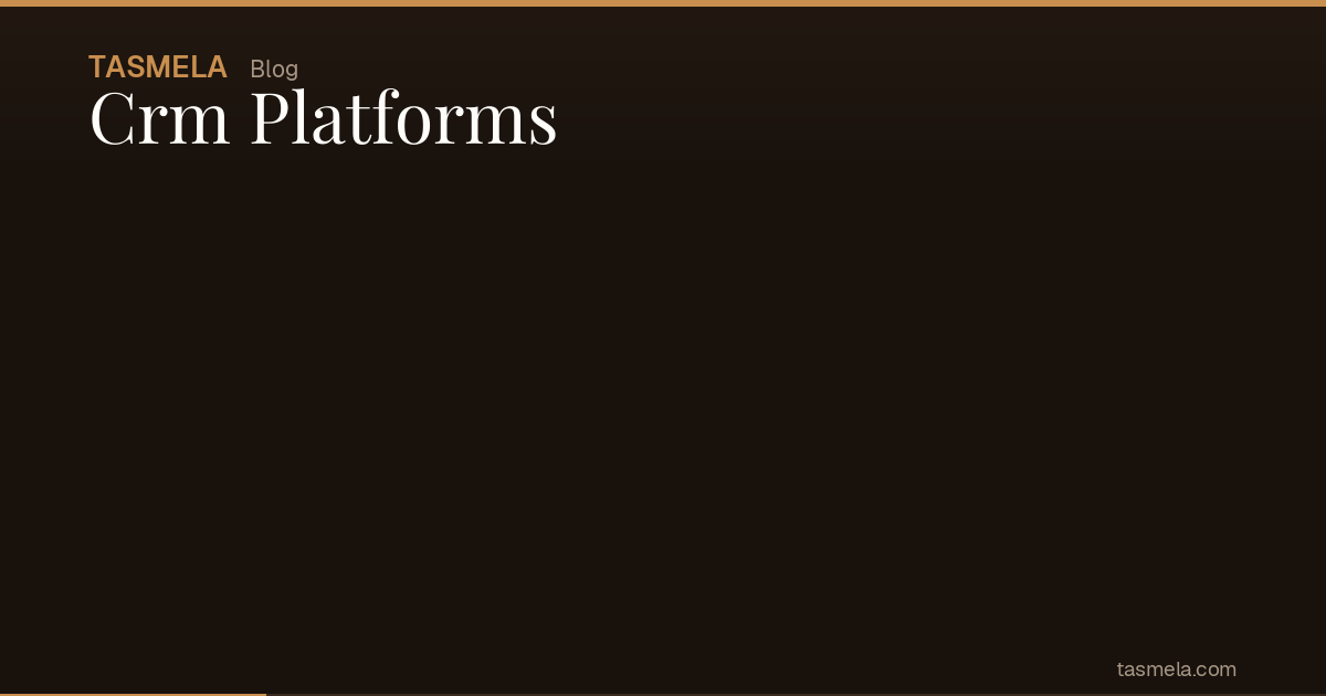 Crm Platforms