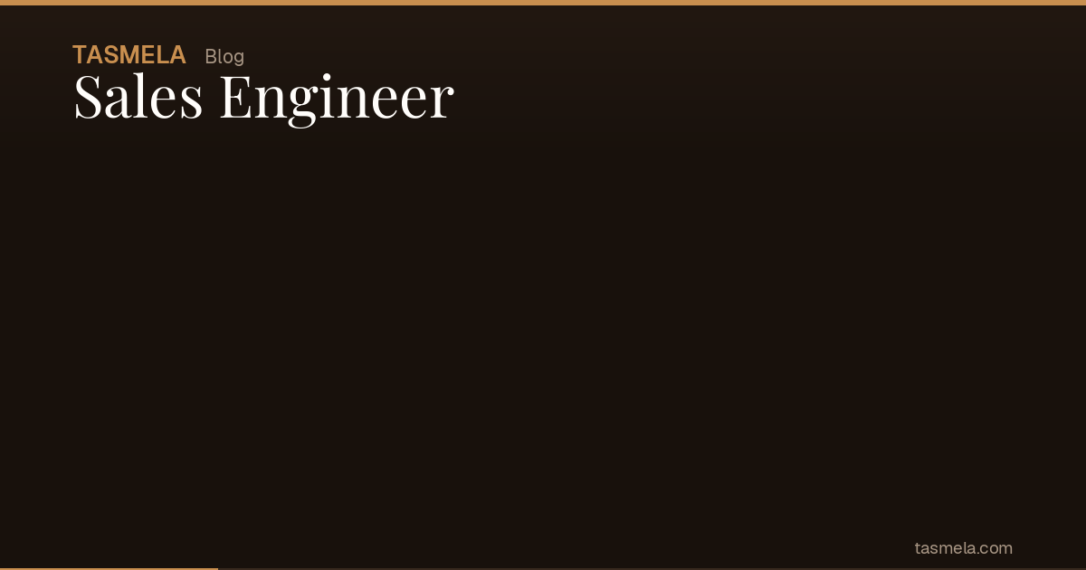 Sales Engineer
