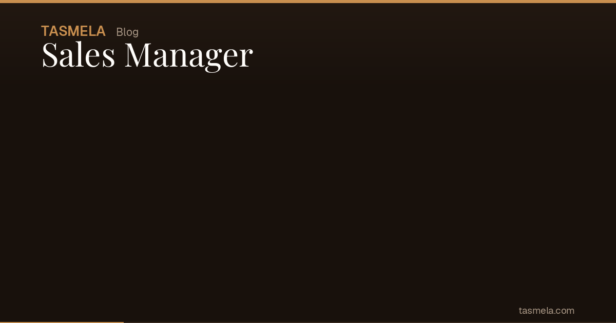 Sales Manager