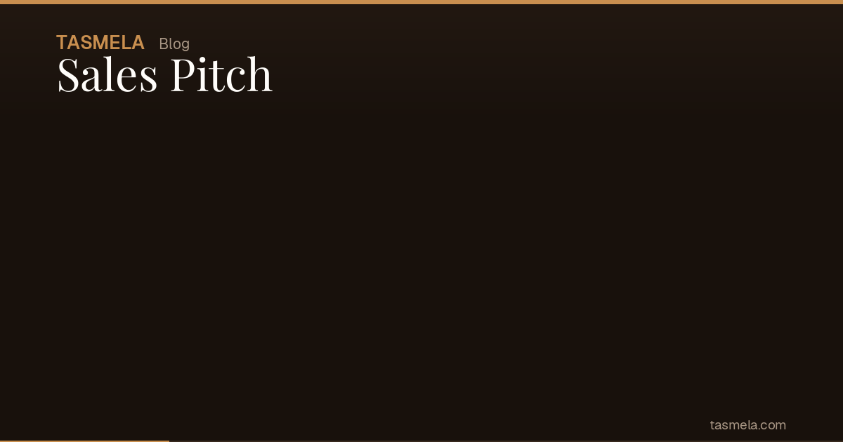 Sales Pitch