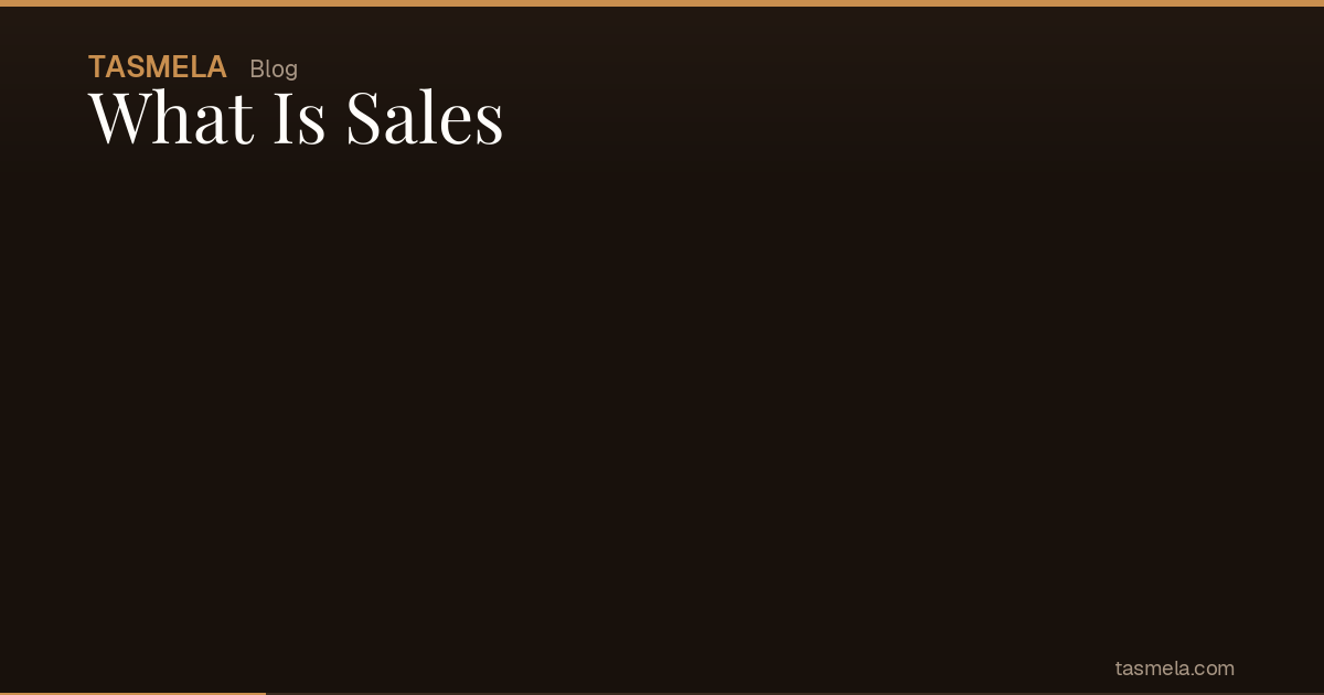 What Is Sales