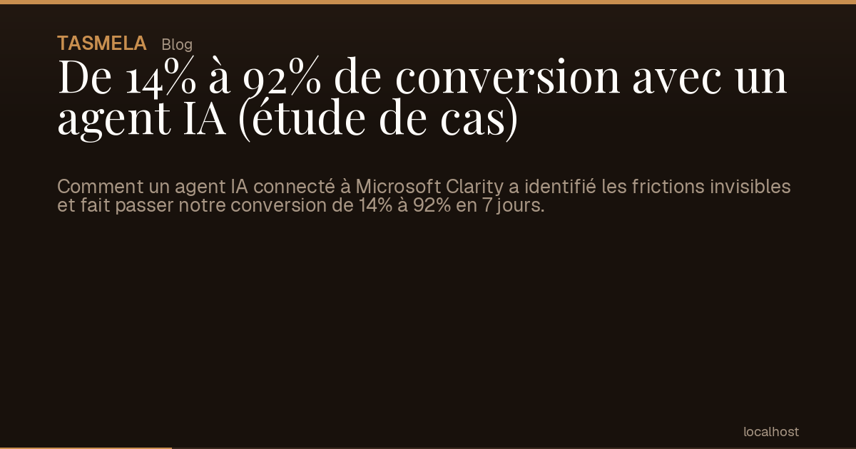 De 14% à 92% de conversion avec un agent IA (étude de cas)